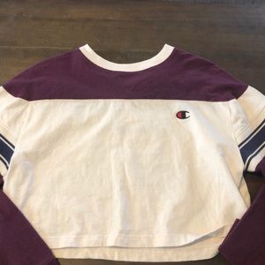 Champion long sleeve crop top
